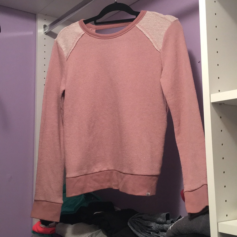 Mauve-Pink Sweater with Back Cutout